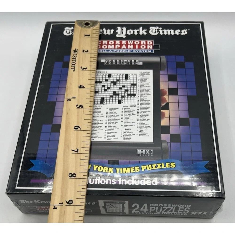 New York Times Crossword Companion Roll-A-Puzzle 24 Puzzles Sealed Game